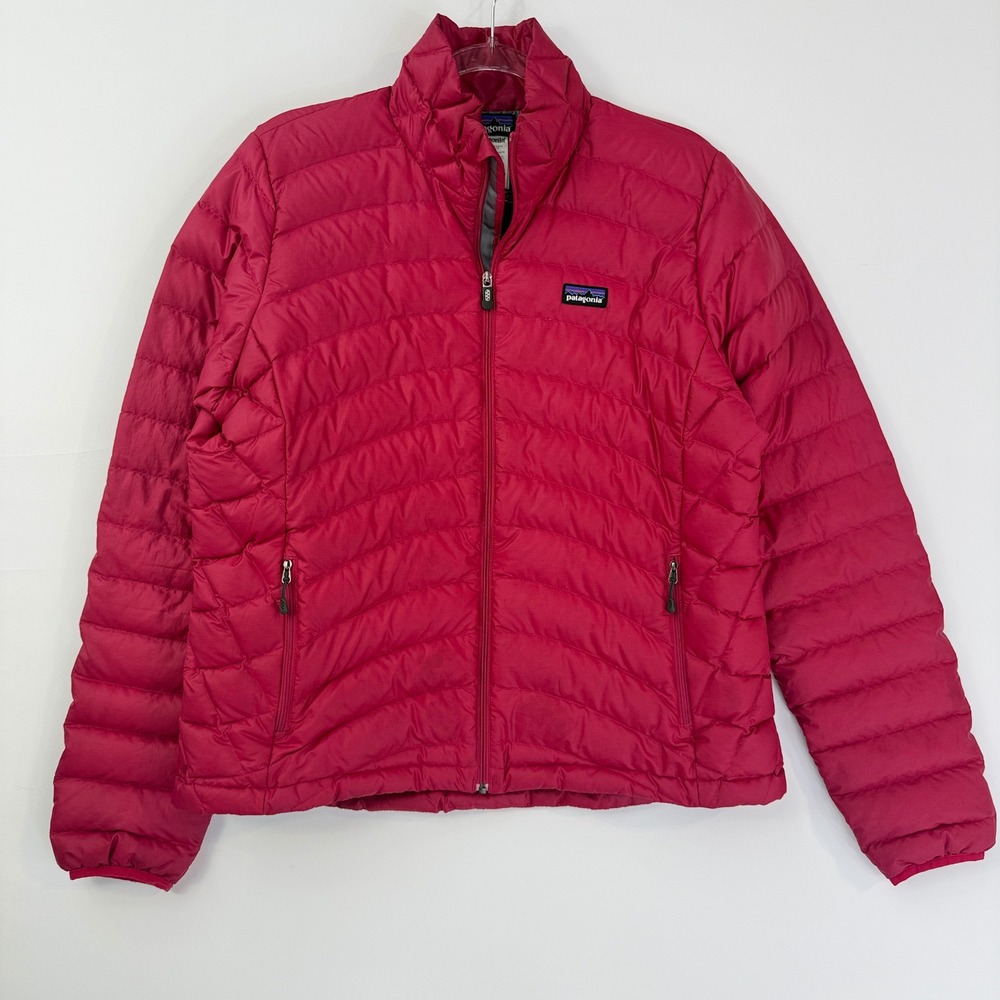 Patagonia Down Sweater Puffer Jacket Women L Maraschino pink/Red 84682